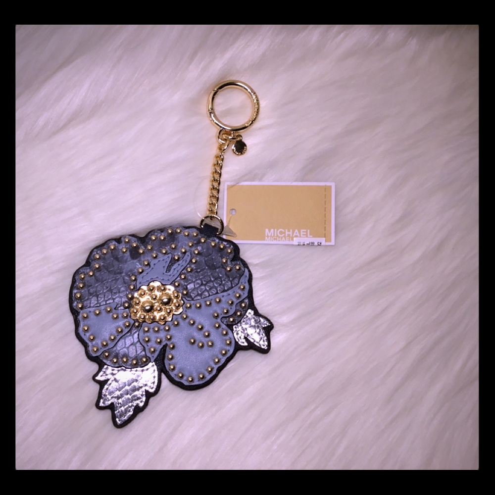 NWT-Michael Kors Leather charm